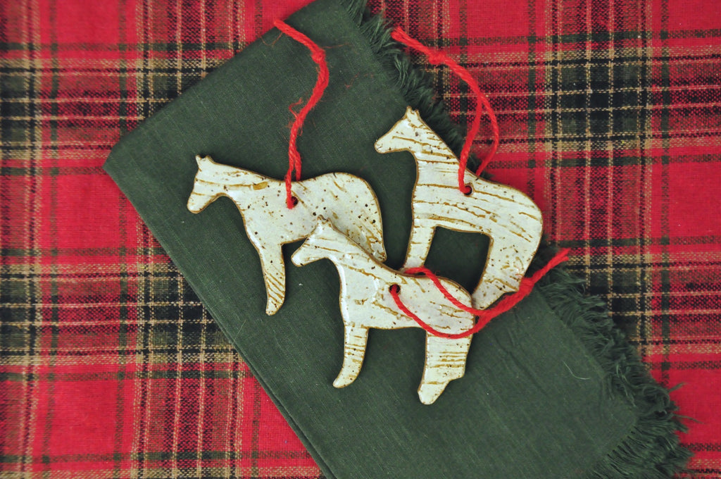 Elegant Horse Ornament - Rustic ornament, Woodland ornament, Horse ornament from Kentucky